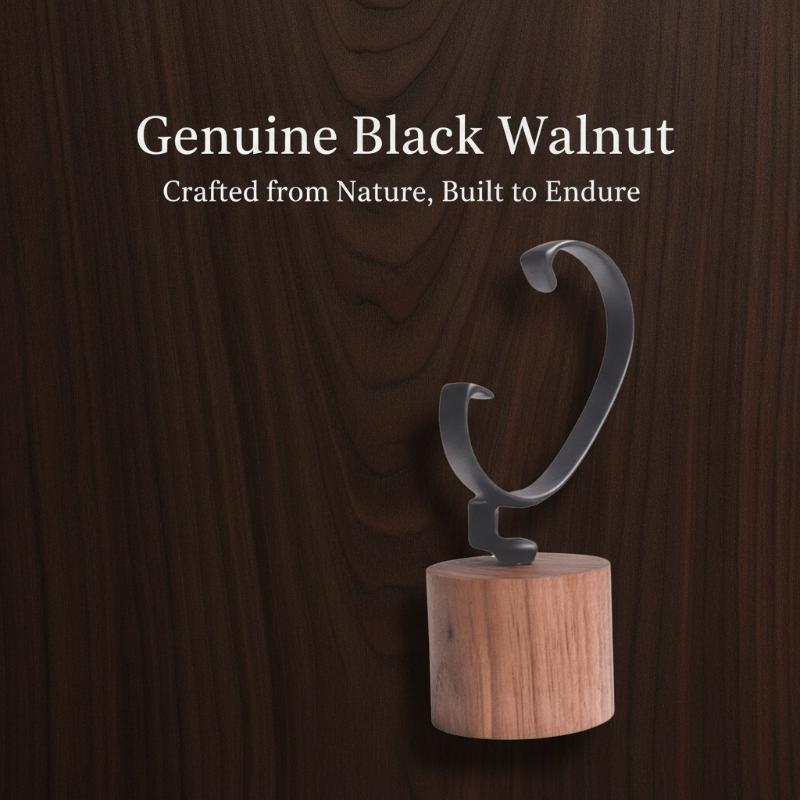Jewelry And Watches Inc - 1個入り無垢材C型腕時計ホルダー ジュエリーディスプレイスタンド 多目的腕時計 ブレスレット リング イヤリング