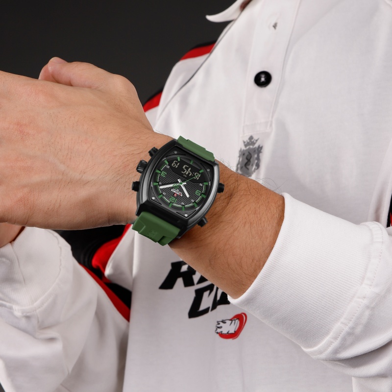 NAVIFORCE メンズデュアルディスプレイ腕時計 3AT - Watch Display Box のレビューと価格