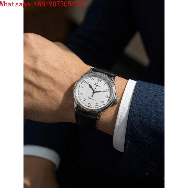 大秦帝国天然ヒョウモン貝手巻き機械式腕時計男性用サファイア防 - Jewelry For Watches のレビューと価格