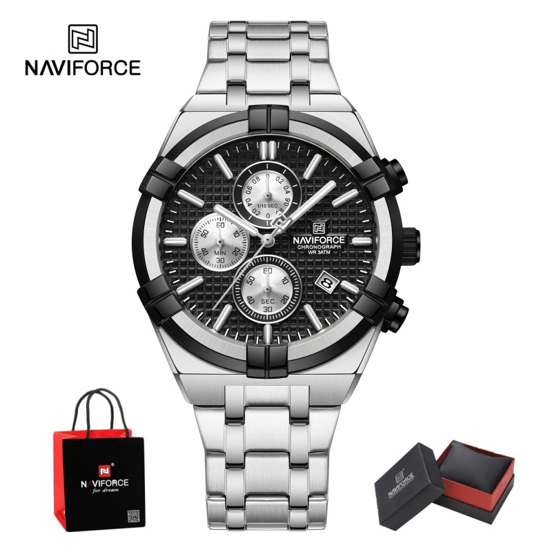 NAVIFORCE メンズ クォーツ クロノグラフ 腕時計  - Jewelry For Watches のレビューと価格