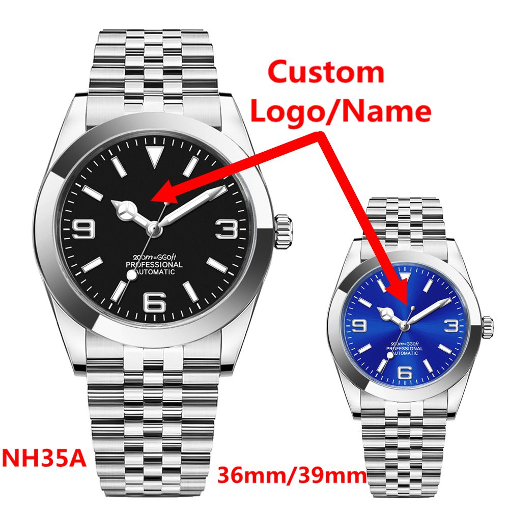 カスタムロゴ高級 NH35 腕時計女性男性腕時計 36 ミリ - Jewelry For Watches のレビューと価格