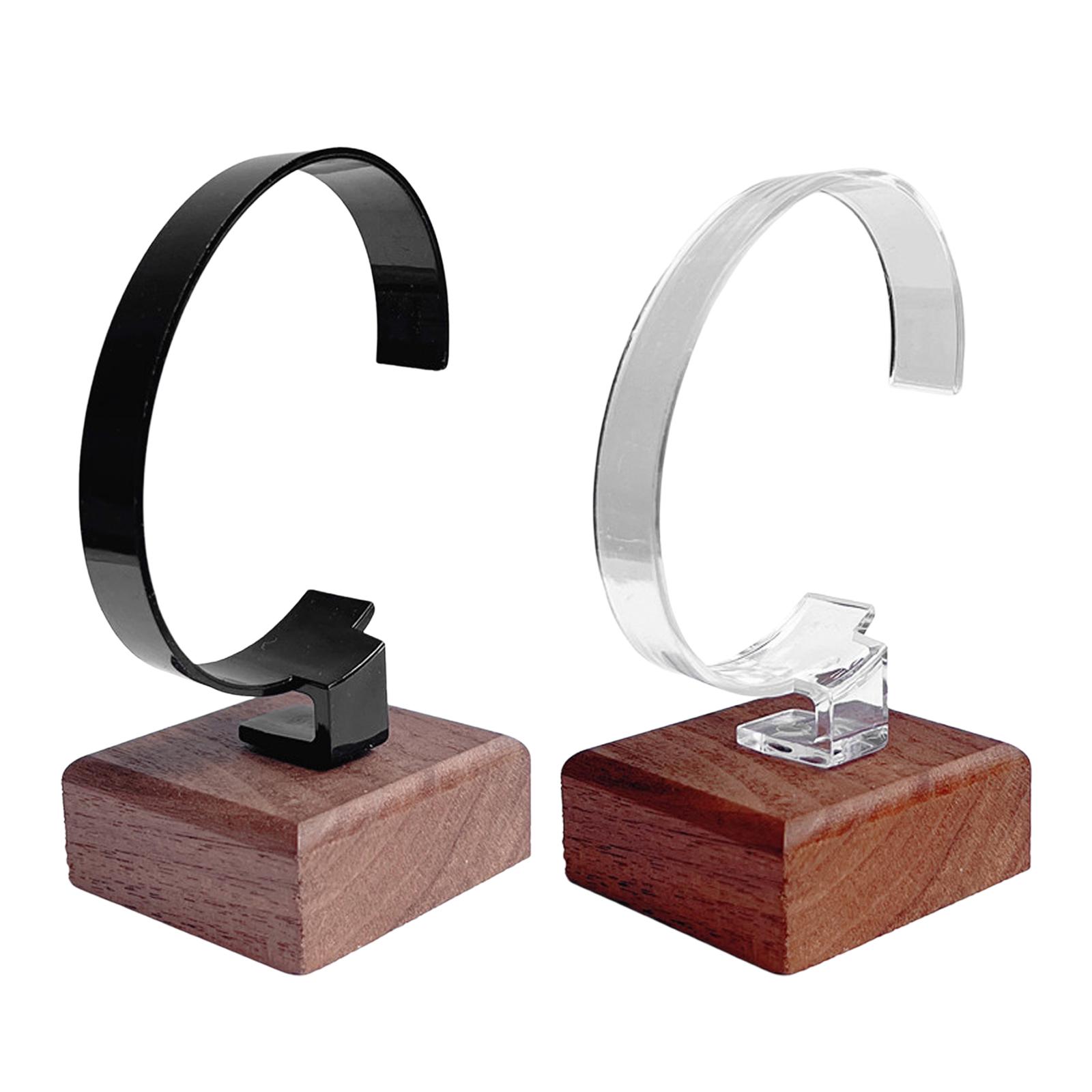 C型時計ディスプレイスタンドツール収納安定した木製ベースオー - Jewelry And Watches Inc のレビューと価格